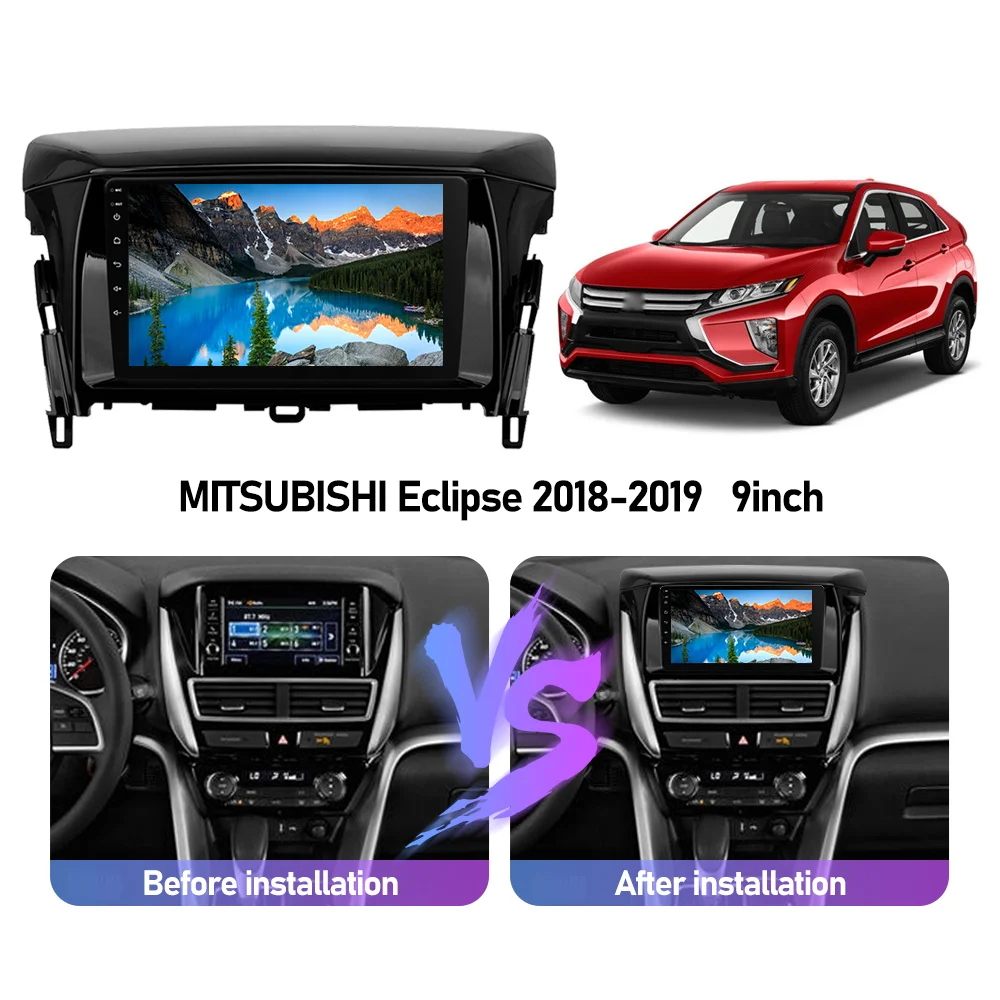 

Eunavi Android Auto GPS Navigation For Mitsubishi Eclipse 2018 2019 Car Radio Multimedia Player 4G 2din 2 din Carplay no dvd