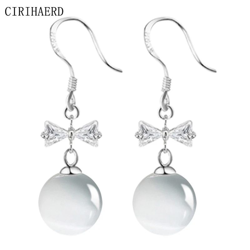 

2022 Long Hanging Butterfly Opal Tassel Hook Earrings Bohemian Jewelry Fashion Earrings Woman Accessories Valentines Day Gift