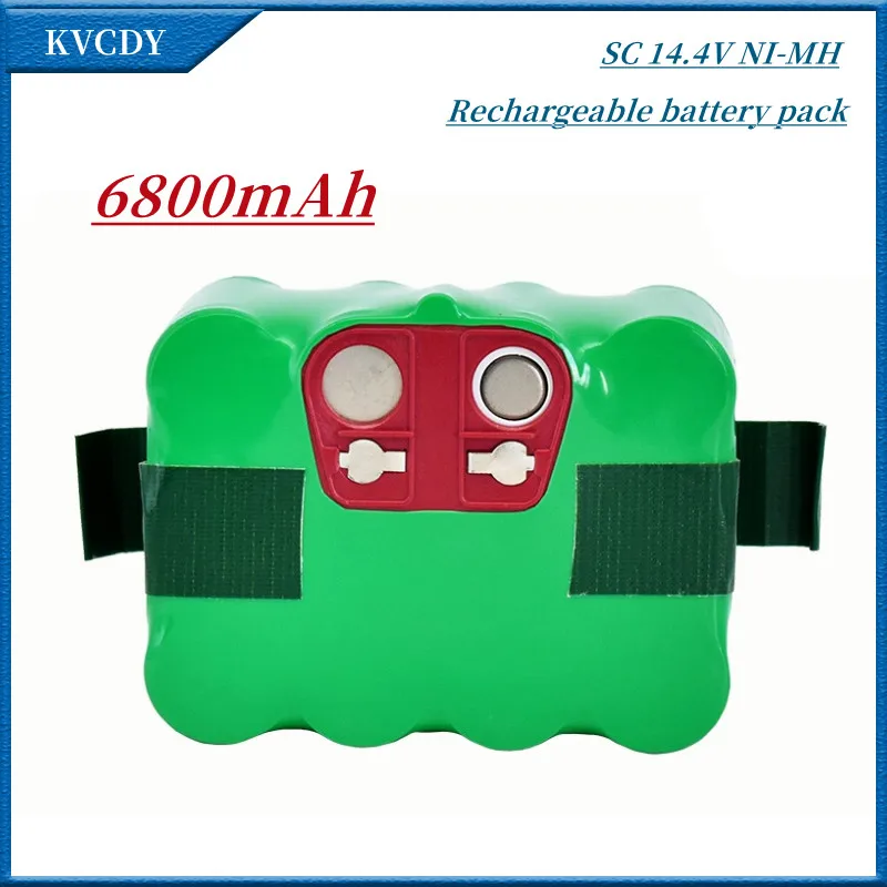 

Перезаряжаемый аккумулятор SC Ni-MH 14,4 В, 6800 мАч, робот-пылесос для подметания для KV8, XR210, XR510, XR210A, XR210B, XR510B, XR510D