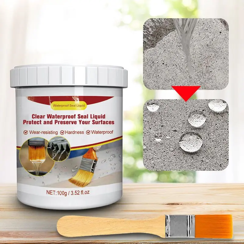 

100g Clear Waterproof Seal Liquid Agent Toilet Anti-Leak Glue Strong Bonding Adhesive Sealant Invisible Glue Repair Liquid Tools