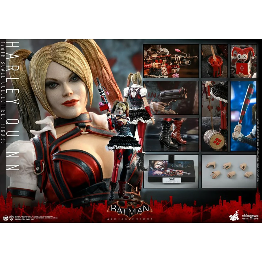 

Hottoys Original 1/6 VGM41Harley Quinn Batman: Arkham Knight Hot Toys Genuine Collectible Anime Figure Action Model Toys