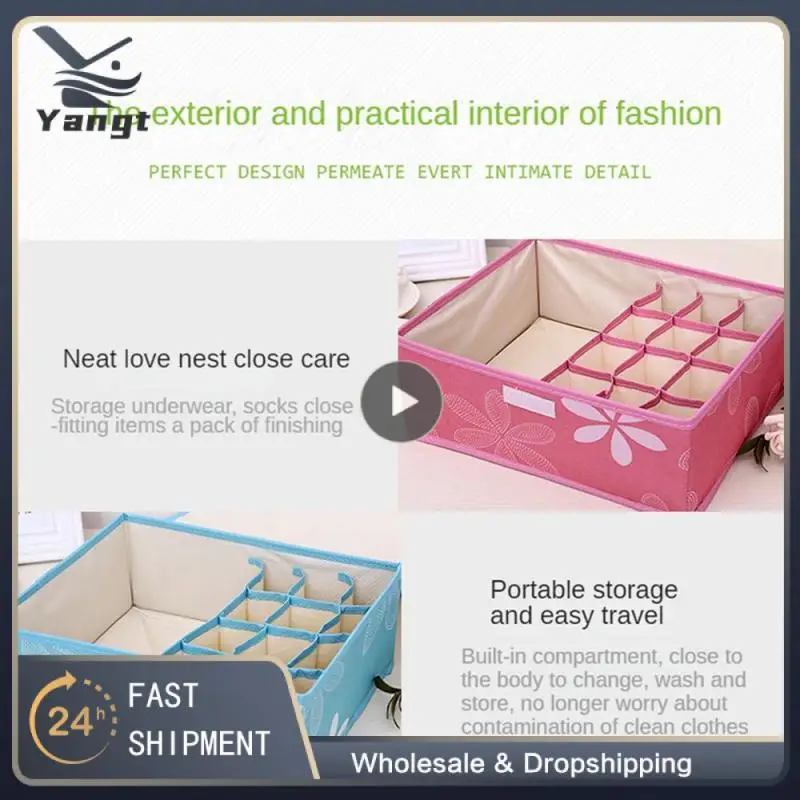 

Клетчатый пылезащитный Органайзер из ткани Оксфорд в скандинавском стиле, коробка для хранения нижнего белья и бюстгальтеров, водоотталкивающий органайзер для нижнего белья, Новинка