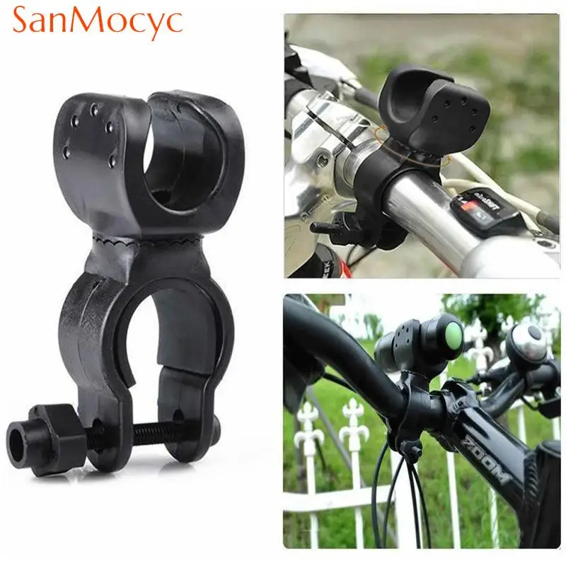 

Bicycle Front Light Clip Mount Bracket Portable Bike Flashlight Holder 360 Rotation MTB Lamp Torch Stand Cycling Accessories