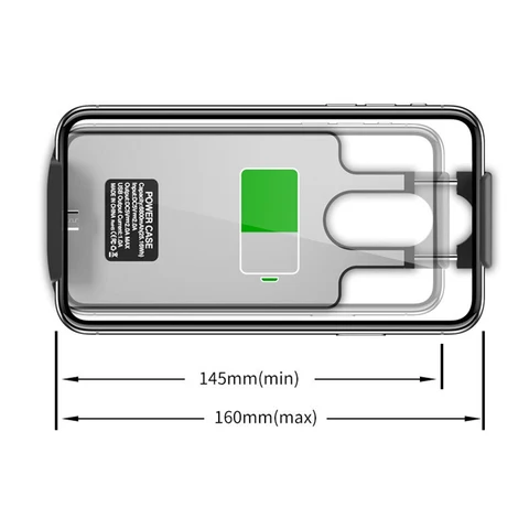 Универсальный чехол с зарядным устройством для iPhone 13, 12, 11 Pro, Huawei, Samsung, OPPO, Oneplus, Google, Xiaomi, внешний аккумулятор, зарядное устройство, чехол