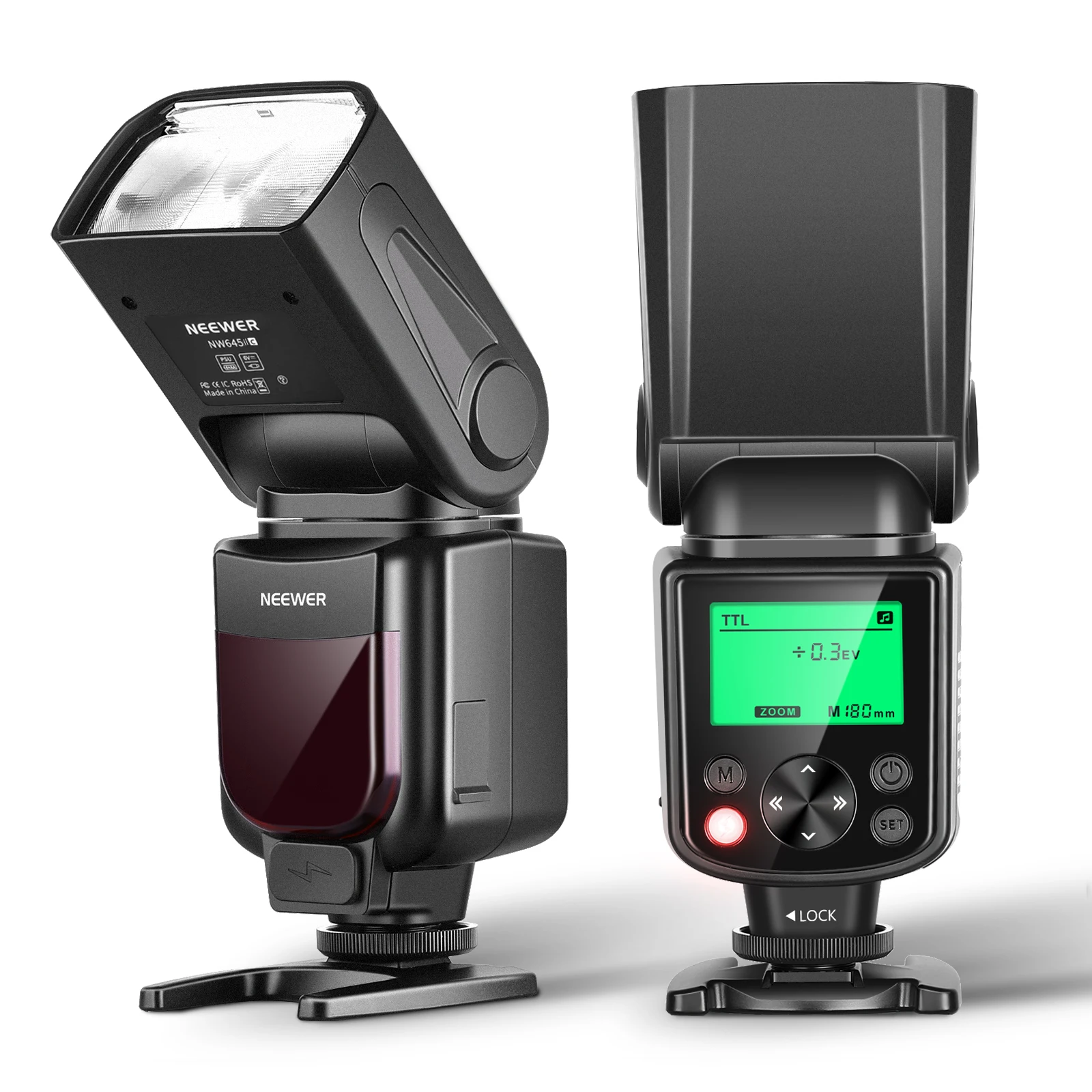 

Вспышка NEEWER NW645II-C TTL Speedlite, GN58 HSS оптическая ведомая задняя занавеска синхронизация совместима с Canon EOS R6 R5 R3 R M6