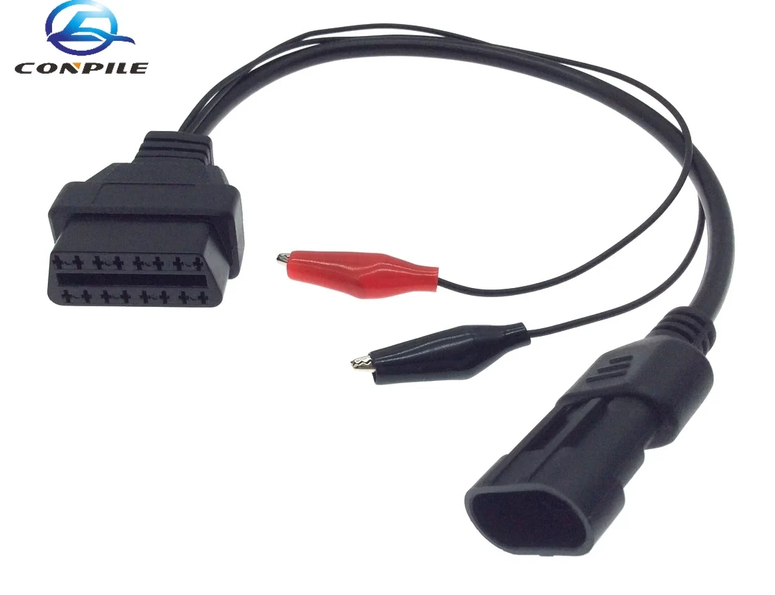 

Diagnostic Tool Auto Car Cable obd For fiat 3pin Cable Fit For Fiat/Alfa/Lancia to 16 Pin OBDII OBD2 OBD-II Connector Adapter