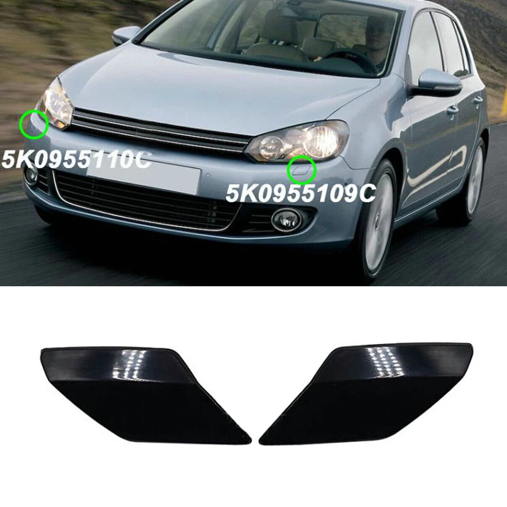2x для Golf 6 MK6 2009 2010 2011 2012 2013 омыватель передних фар струйный распылитель крышка 5K