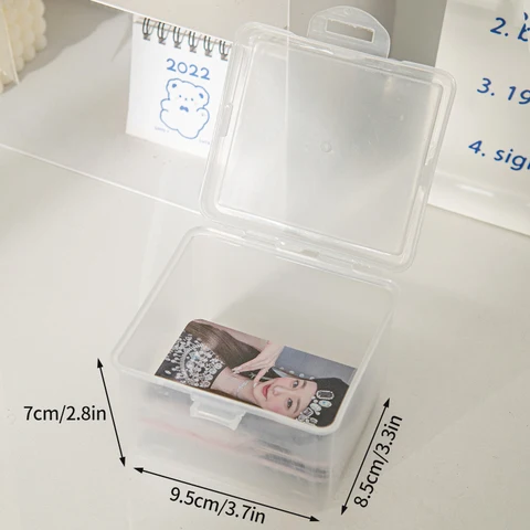 Портативный держатель для фотокарт, автоматический чехол для сигарет, пластиковый контейнер для хранения фотографий в стиле K-POP, Защитный Контейнер для хранения фотографий