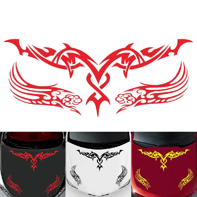 

Universal Self-adhesive Car Stickers PVC Car Decals Waterproof Engine Cover Hood Stickers Racing Stripe Car Styling Accessories