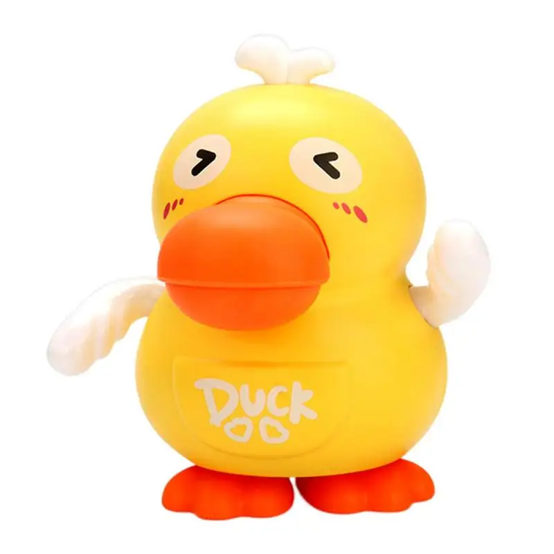 

Kids Musical Duck Toy Electric Interactive Toy Light Up Swinging Toy Portable Swinging Tummy Time Learning Toy For Home