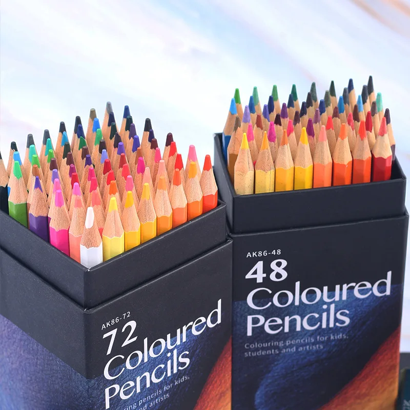 

Colored School Lead 12/1824/36/48/72 Brush Sketch Wood Artistic Set Supply Pencils Pencil Colors Drawing Oily Hand-painted