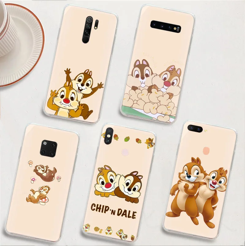 

LK3 Chip Dale Transparent Hollowed-Out Case for Xiaomi Redmi Note 6 7 8 9 9S 10 10S 10T Pro Max