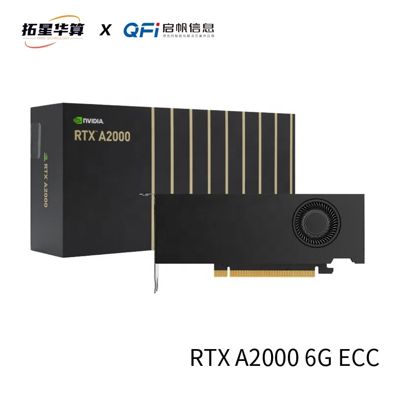 NVIDIA RTX A2000 GPU 6GB GDDR6 192bit Design Professional Graphics Card T400 T600 T1000 A4000 P1000 GPU for PC images - 6