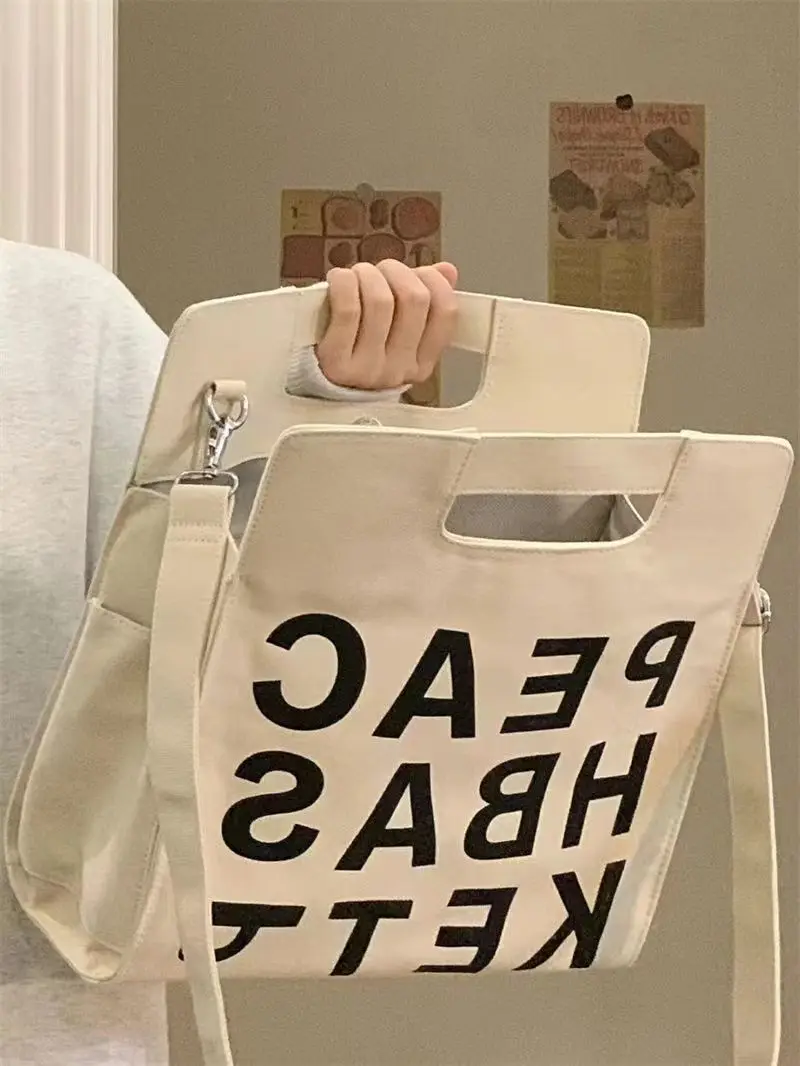 

New Large-Capacity Brand Letter Printing All-Match Foreign Style High-Quality Texture Women Shoulder Crossbody Tote Handbag