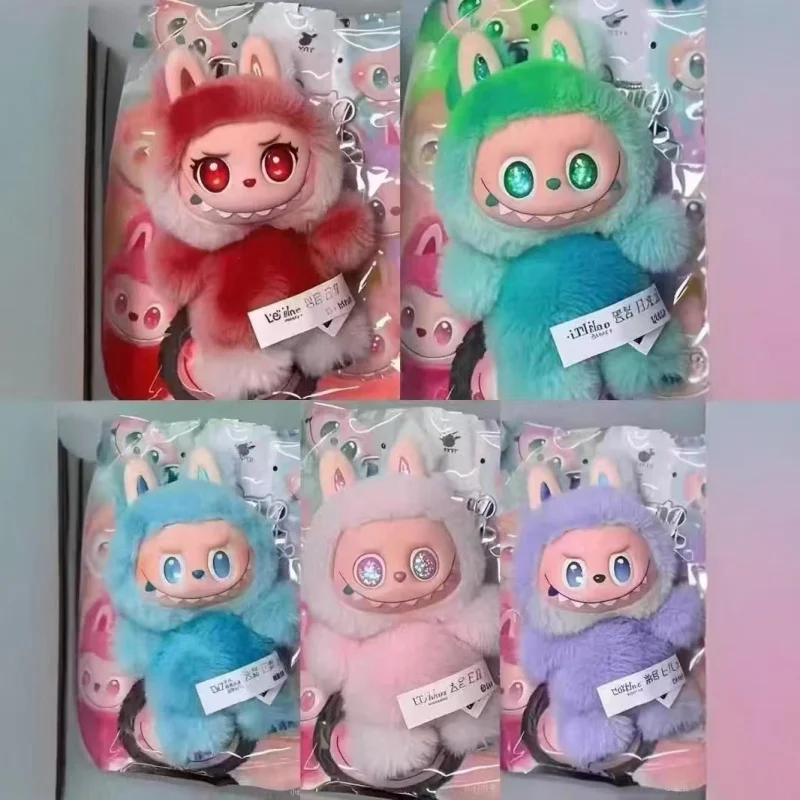 Фото Новый оригинальный Labubu V3 The Monsters Big Into Energy Series виниловый плюшевый кулон слепая коробка лицо кукла фигурка брелок подарок №1