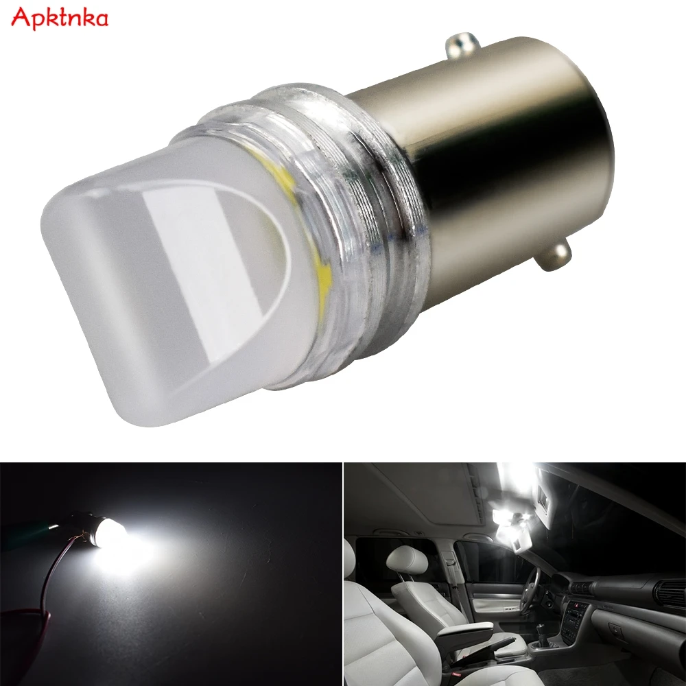 

APKTNKA 2x BA9S Led 12V T4W Bulbs SMD LED Car Side Lights Marker Number Plate Light Parking Lamps CANBUS White 1895 363 233