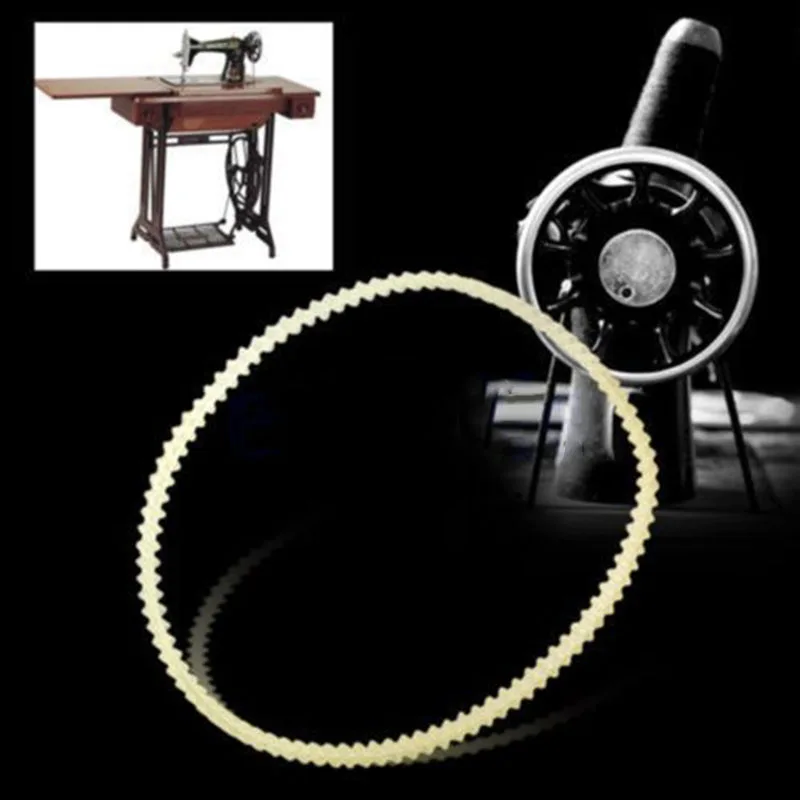 

2pcs Home Sewing Machine Belt Motor Serrated Belts Nylon Beige High Quality DIY Sewing Parts Accessories 3 Sizes