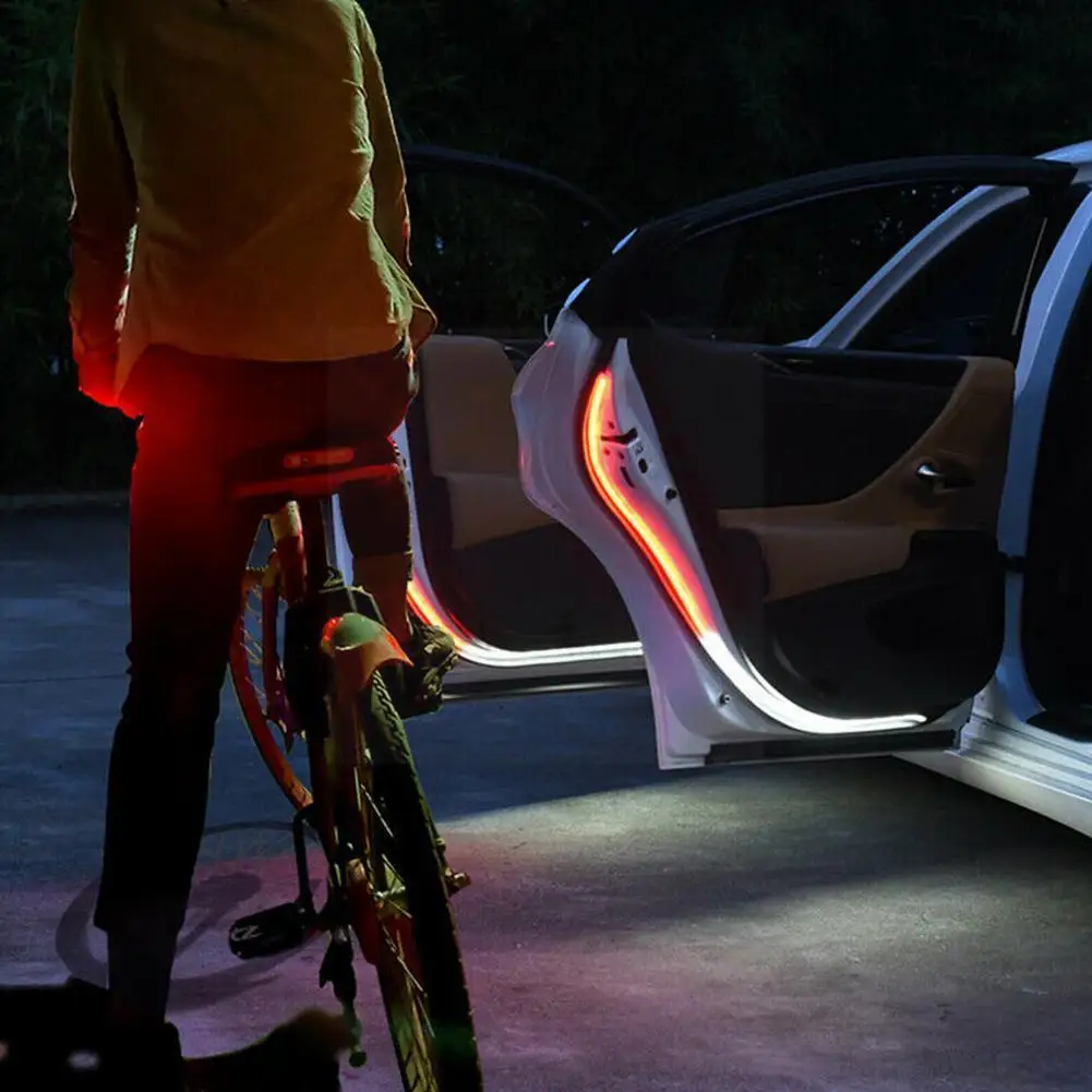 

Car Door Decoration Welcome Light Strips Strobe Flashing Strip Lamp 120cm Safety Ambient Warning Led Led 12v Opening Lights D4a9