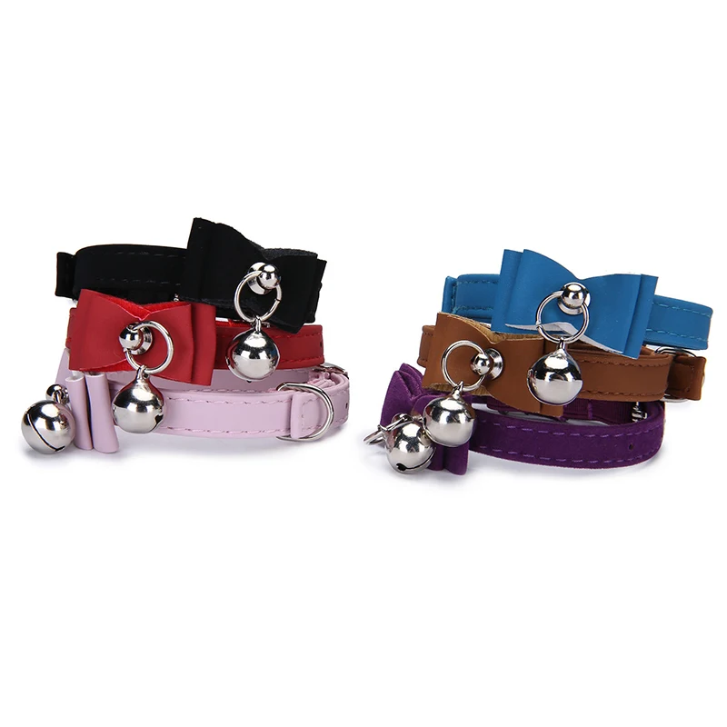 Эластичный бархатный галстук-бабочка для кошек 6 цветов |