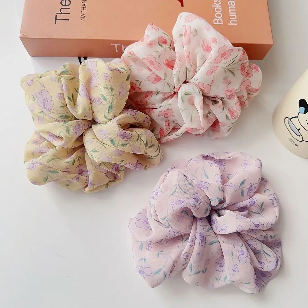 

Hair Ties For Girls Headwear Chiffon Gift Ponytail Holder Women Hair Ring Korean Style Hair Rope Flower Hair Scrunchies