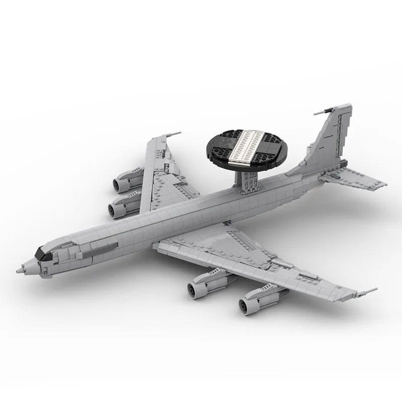 

NEW 1700PCS Military MOC 1:80 Scale E-3 Sentry AWACS plane Model creative ideas high-tech ChildrenToy Gift Fighter Plane Blocks
