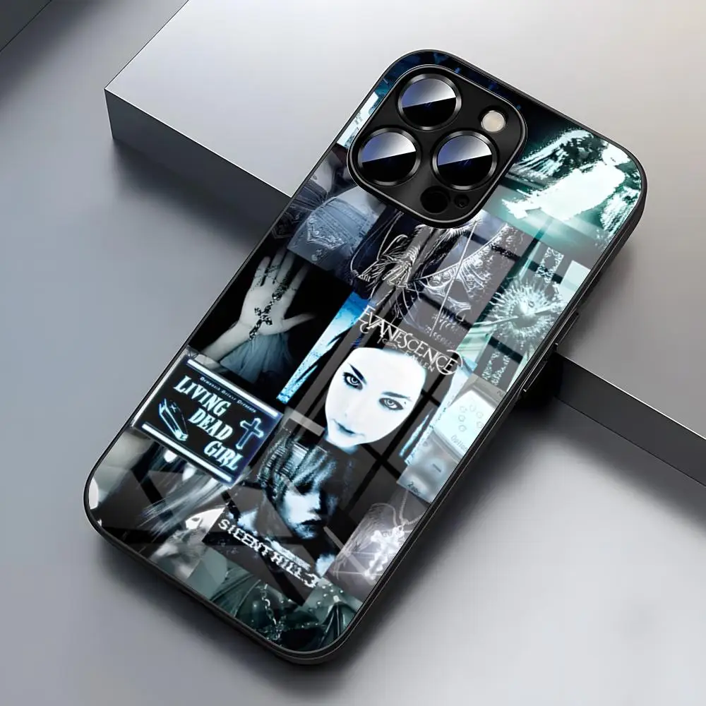 Evanescence Amy Lee Phone Case For IPhone 15 Pro 16 14 13 12 11 Mini X XS XR Max 6 8 Plus SE 2020 Glass Design Cove