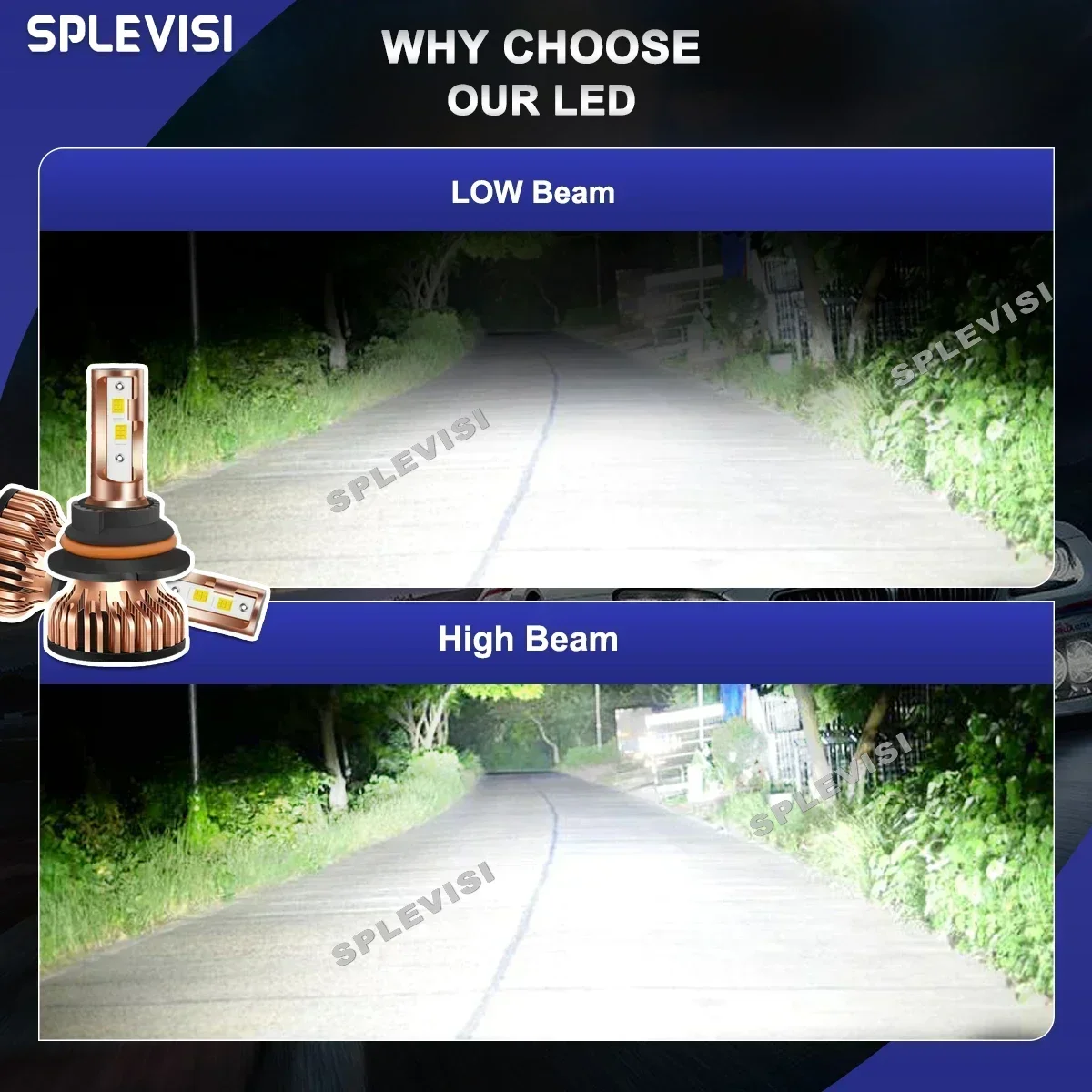 Обновление 9007/HB5 880 лампы светодиодных фар дальнего ближнего света