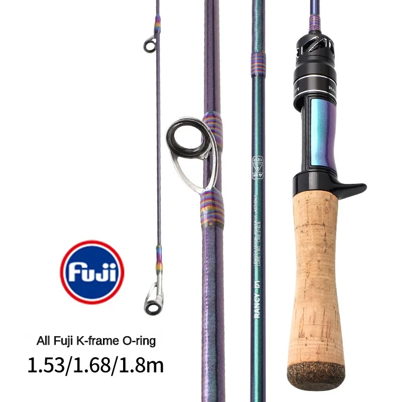

Ultralight Fishing Rod Carbon Fiber Spinning/casting Lure Pole All Fuji Guide Ring Trout Fishing Rods Bait WT 1-8g Line WT 2-6LB