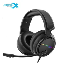 Original Xiberia V20 Gaming Headphones USB 7.1/3.5 Earphones for PC Computer Game Bass Stereo Headse with Microphone LED Light