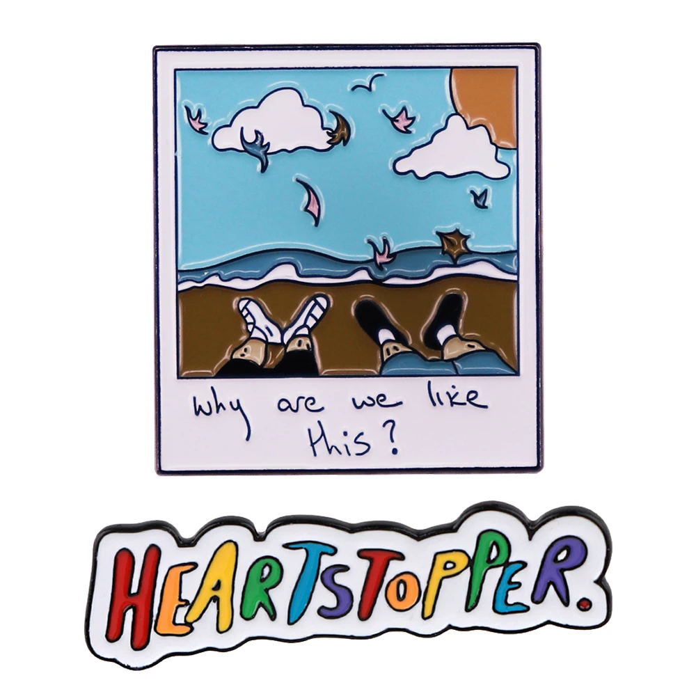 

Colorful Heartstopper Enamel Pins Brooches for Clothes Lapel Pins for Backpacks Briefcase Badges Jewelry Accessories Gifts