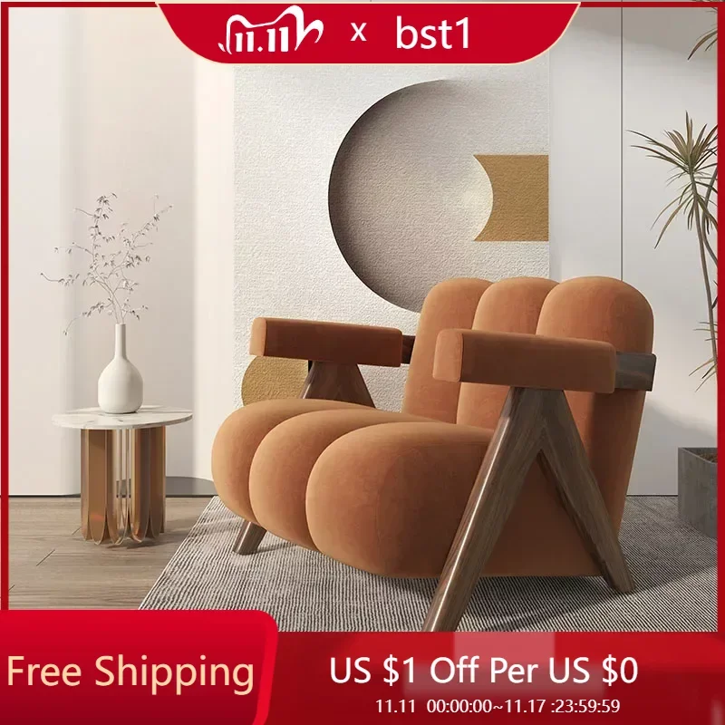 

Luxury Arm Chair Nordic Living Room Sofas Lounge Chair Banquet Japanese Chair Design Beauty Salon Chaises Salle Manger Furniture