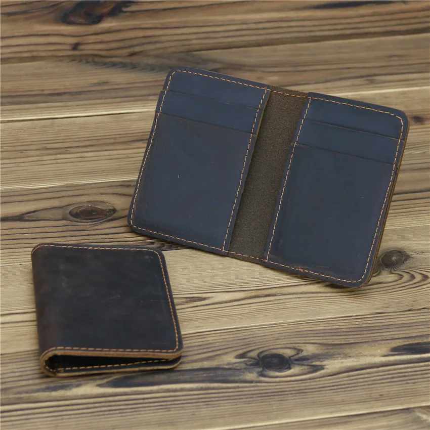 Винтажный чехол из натуральной яловой кожи Crazy Horse повседневный женский и мужской