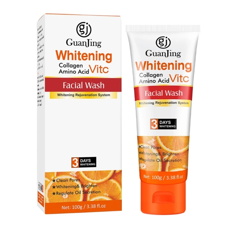 

Очищающее средство для лица с витамином С Глубокое очищение Питательное отбеливание Антиоксидантное очищение лица Уход за кожей