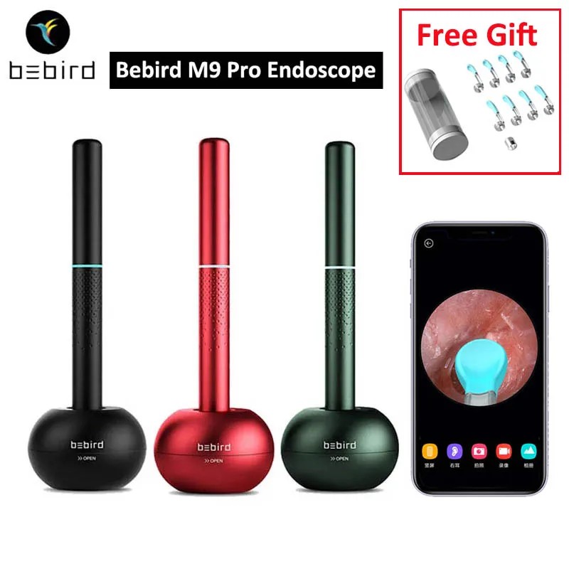 

Bebird M9 pro Ear Cleaning Endoscope Camera 3.9 mm Wifi Otoscope Smart Visual EarStick Mini Camera with Magnetic Charge base