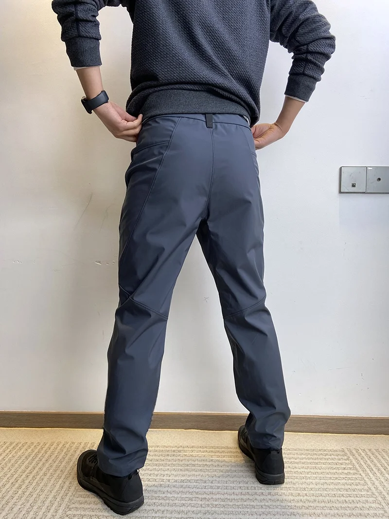 Straight Business Adstrative Casual Trousers Men's Spring and Autumn Versatile Solid Pants Outdoor Hiking Soft Shel...