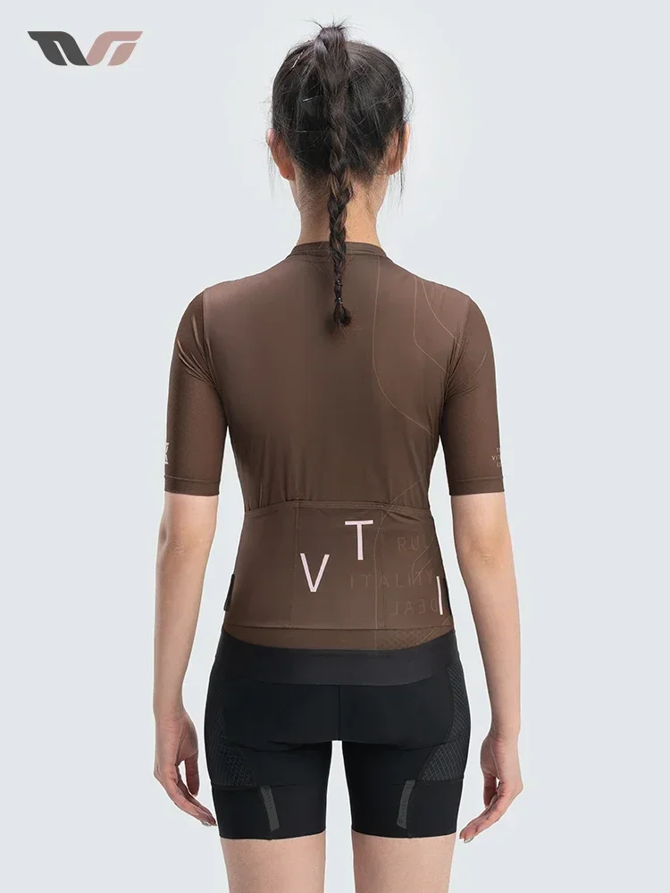 ROCKBROS Cycling Jersey Summer Anti-Uv Women's Bicycle Clothing Quick-Dry MTB Breathable Bike Shirts Short Sleeve YKK Zipper