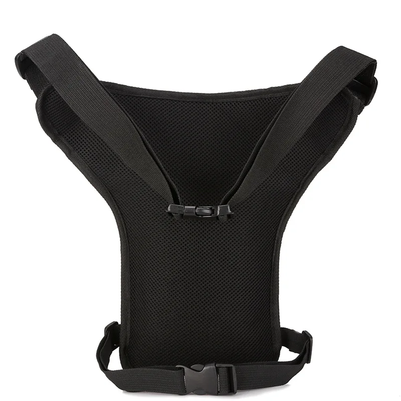 Men's  Hip Bum Motorcycle Bag Multi-Function Tactics Fanny Pack Tear Resistant Waterproof Casual Chest Bag for Motorbike Riding