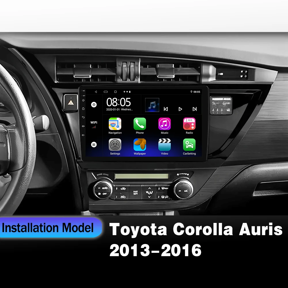 Android14 для Toyota Corolla Auris 2013-2016 автомобильный радиоприемник навигация мультимедийный
