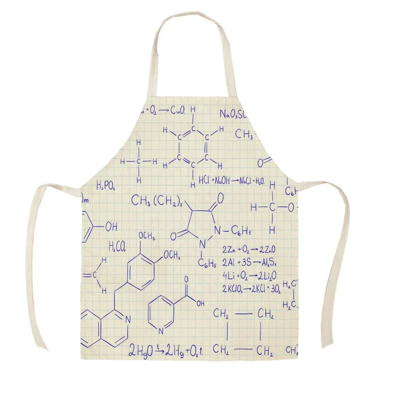 Кухонный маслостойкий фартук из нержавеющей стали с принтом математической