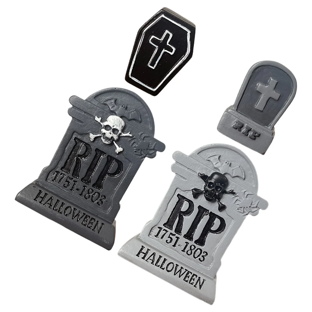 4 шт. мини-нагробие орнамент из смолы RIP-декор кладовище миниатюрные украшения