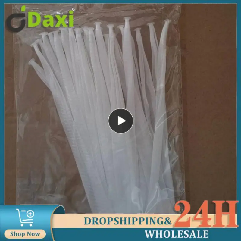 

White Mesh Easy To Use Disposable Sink Strainer Pe Material Pool Slipping Through The Net Durable Trash Bag Length 10cm Sanitary