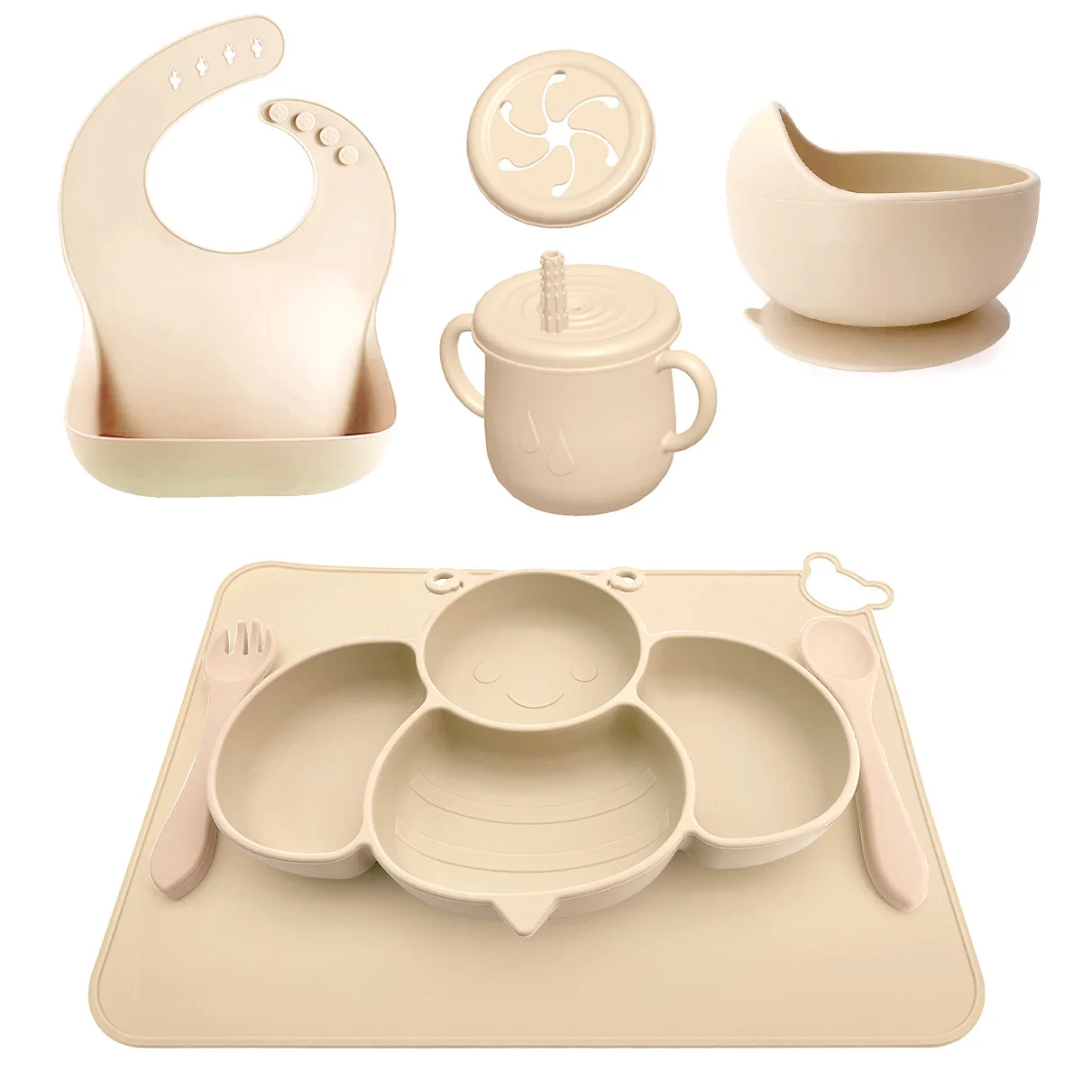 

9/8/6 шт., силиконовые нагрудники для кормления детей