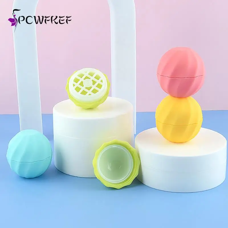 

7g Empty Ball Shape Plastic Lip Balm Jar With Lids Sphere Round Containers Screw Cap Lipstick Tubes Chapstick Tube Beauty Tool