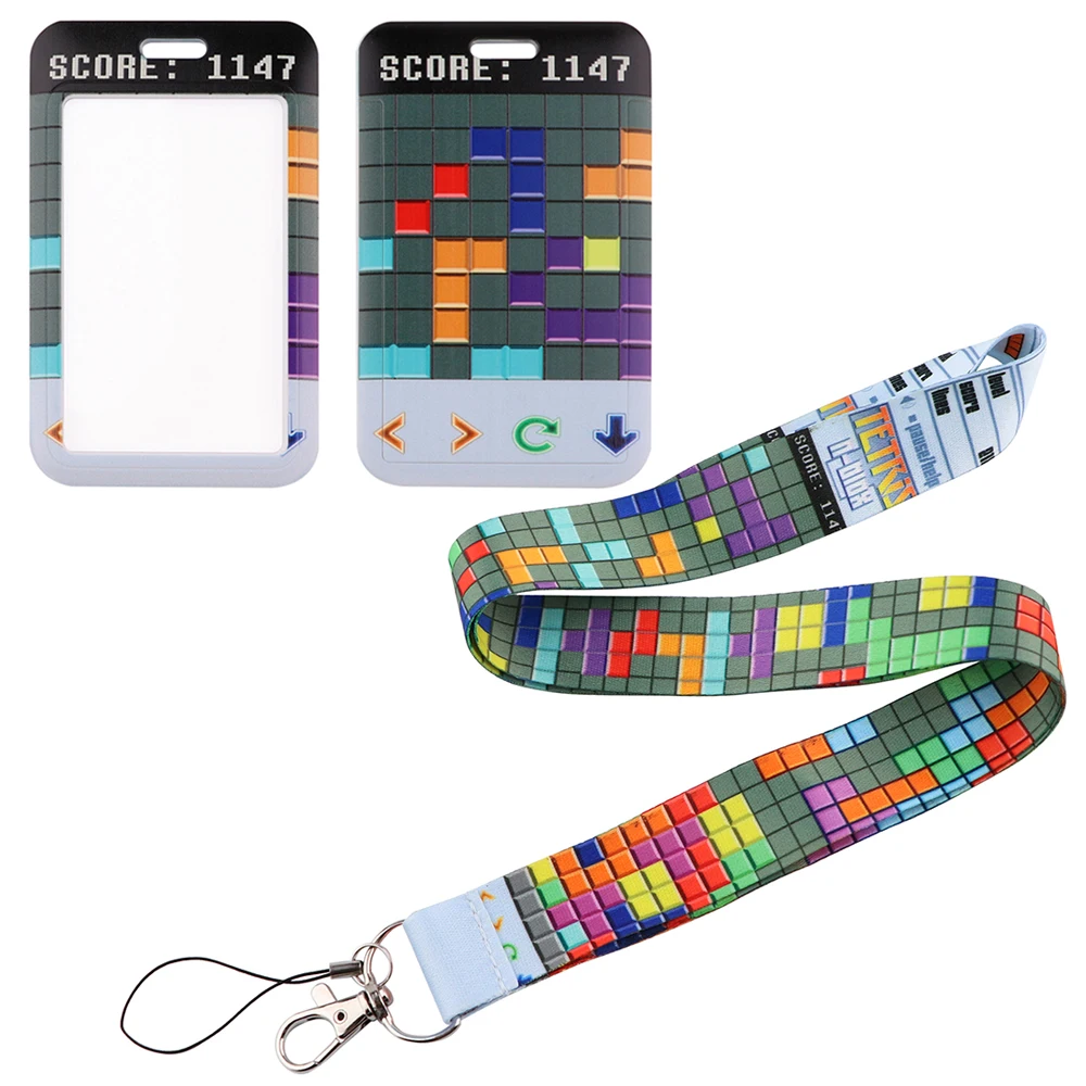 

FD1039 Classic Game Lanyard Cartoon Bank Badge Holder ID Card Case Cover Neck Strap Key Cord Lariat DIY Phone Strap Hanging Rope