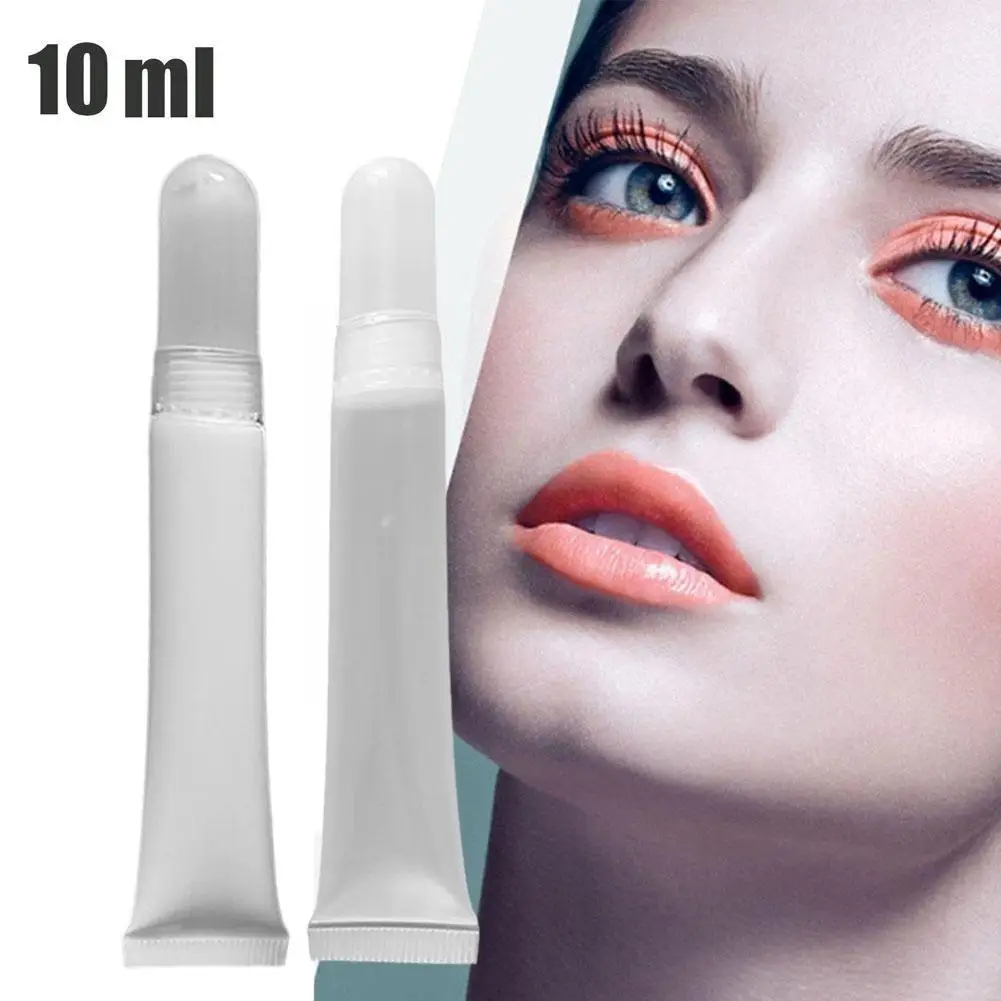 

10ml Empty Refillable Lip Gloss Tubes Balm Sunscreen Bottle Squeeze Containers Makeup Cosmetic Dispensing Clear Tools Cream R8O1