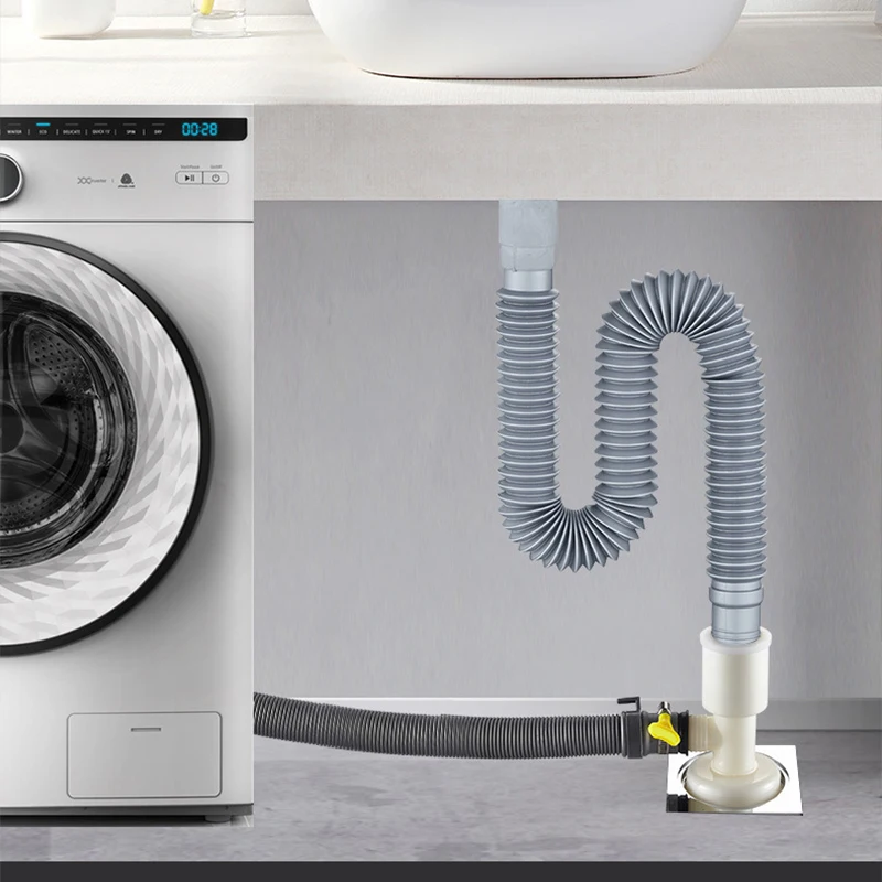 Тройник для слива пола соединитель дренажная труба стиральной машины двойной