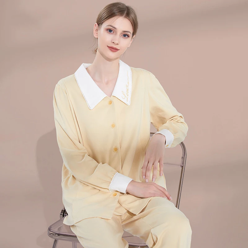 Winter Maternity Clothes Nursing Pajamas for Women Pregnancy Sleepwear Outfit for Nursing Mothers Breastfeeding Gown