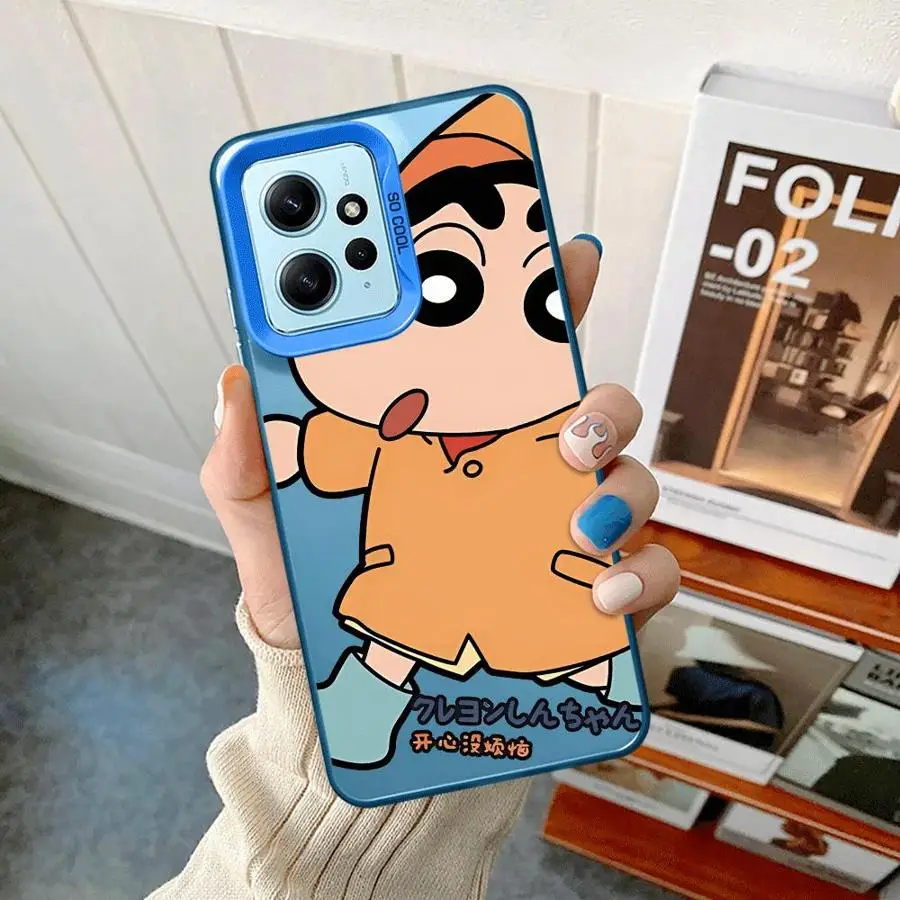 Мультяшный S-ShinChans чехол для телефона Xiaomi Redmi Note 10 Pro 12S 13 11s 10s 11 Plus 12 9 s мягкий