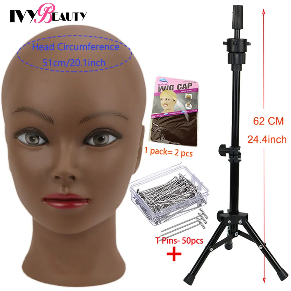 Bald Mannequin Head For Wigs Making Hats Display Cosmetology Manikin Head For