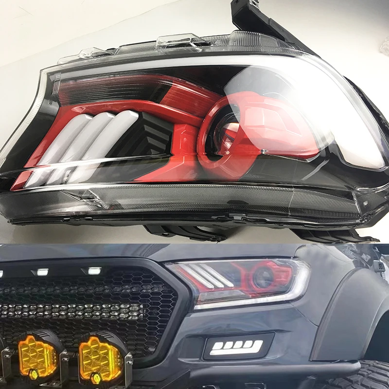 

Fit for ranger T7/T8 headlight 2015 2016 2017 2018 2019 2020 high quality headlight easy installation appearance accessories